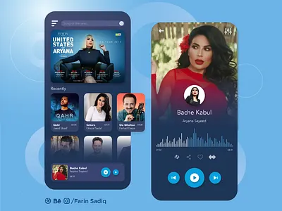 Music App UI mobileappdesign music app uidesign uxdesign
