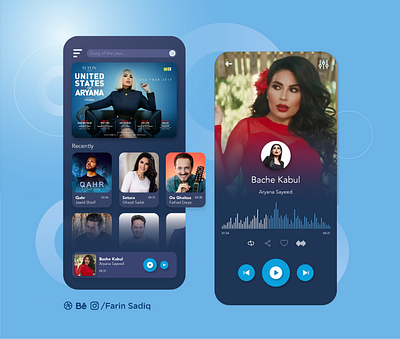 Music App UI mobileappdesign music app uidesign uxdesign