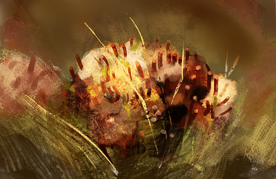 Moss 06 2d art illustration krita study