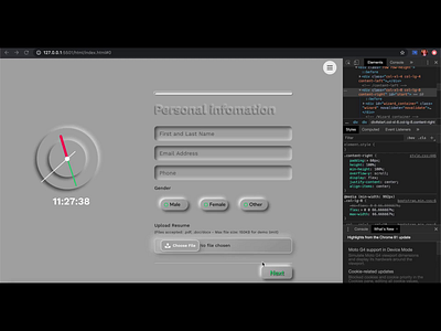 Neumorphism javascript neumorphism ui webform