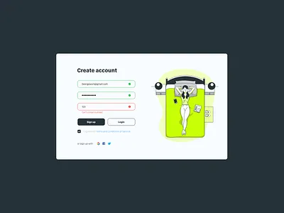 Sign Up Form dailyui design log in login sign in sign up sign up ui signin signup signupform simple simple clean interface simple design ui uiux web webdesign webform