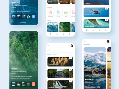 Travel mobile app - 2 app app design clean clean ui dashboard app flat flat design minimal mobile travel travel app traveling trend trending ui