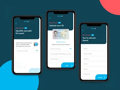 🎫 iShipit - registration id app branding clean flat identity layout registration registration form simple type ui ux
