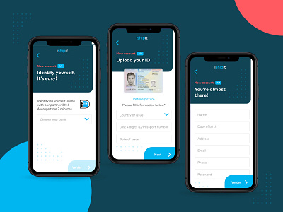 🎫 iShipit - registration id app branding clean flat identity layout registration registration form simple type ui ux