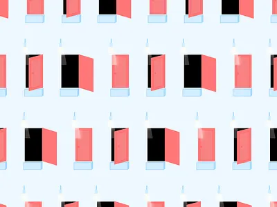 Open the door and let the light in darkness door light