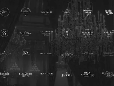 100 elegant femenine logos vol 2.0 branding collection design elegant feminine high end logo minimal pawellpi premium the bundle