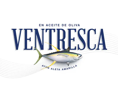 Tuna Belly (Ventresca) | Packaging Badge badge brand identity branding design clean food logo packaging white