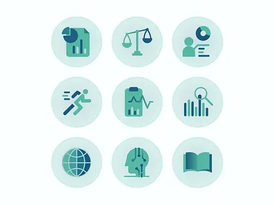 App IconSet2 business design geometric gradient icon icon design icon set illustrator intelligence vector