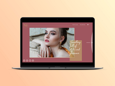 INA Jewelly Website Store branding design typography ui ux website