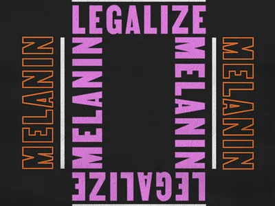 Legalize Melanin | Protest Poster black lives matter design editorial empowerment graphic design poster style texture typography