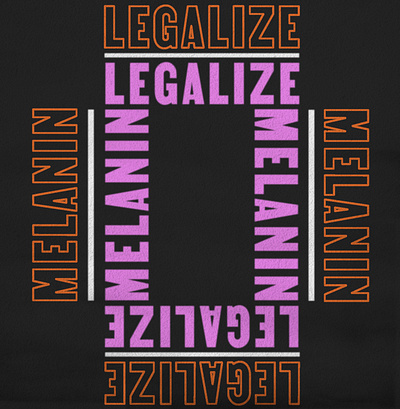 Legalize Melanin | Protest Poster black lives matter design editorial empowerment graphic design poster style texture typography