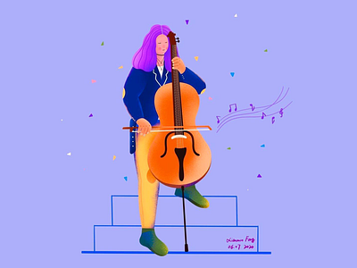 Cello Performance art artist artwork cello cellomusic celloplayer digital illustration digital painting digitalart digitalarts digitalartwork illustration illustration art illustration design illustration digital illustrations illustrator music musician musicvideo