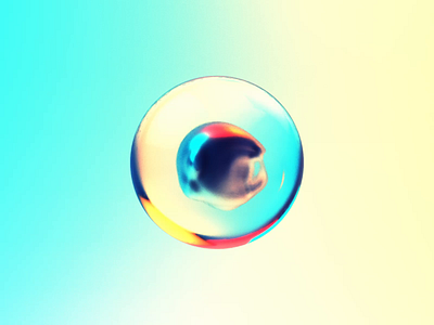 🔮 3d 3dart art direction boil bubble c4d cinema4d design glass gradient graphic deisgn movement redshift reflection rotating teal technicolor