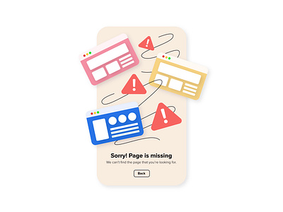 Error Page 404 404page biznetgio error error 404 error page illustration ilustration missing page ui uidesign vector warning