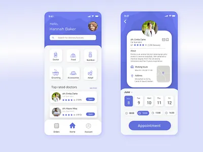 Medical/Veterinary Mobile App app design doctor illustration indonesia medical mobile app mobile design mobile ui ui uidesign uiux ux vet veterinarian veterinary