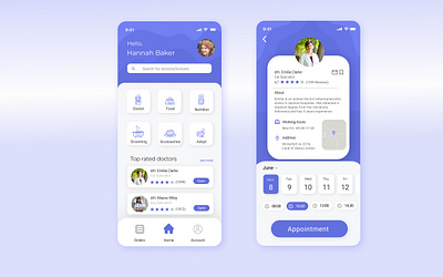 Medical/Veterinary Mobile App app design doctor illustration indonesia medical mobile app mobile design mobile ui ui uidesign uiux ux vet veterinarian veterinary