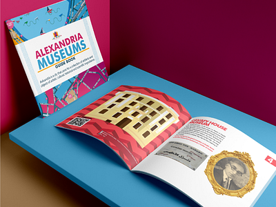 Alexandria Museum - Guide Book book city branding design editorial flat design guide book illustration museum print