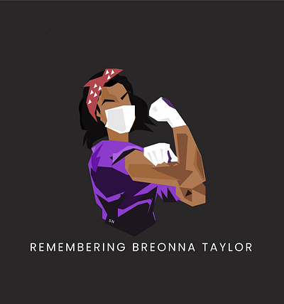 Remembering Breonna Taylor black lives matter blm breonna design equality flat illustration justice movement racism taylor vector