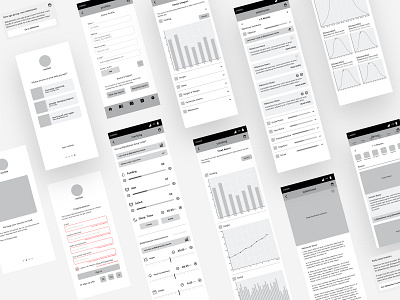 Track Your Baby’s Milestones - Wireframe _ App 2d 3d admin dashboard android app design app branding dashboad ios app design minimal product design tracking app typography ui ux wireframe design