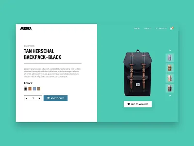 Product Detail Page app clean clean ui colors creative ecommerce inspiration mockup modern sketch app web design