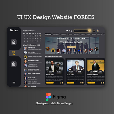 UI UX Website Redesign Forbes adobexd app app design dashboard app design app forbes prototype ui uidesign uiux ux uxdesign website website builder website concept website design