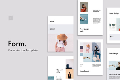 FORM Vertical Template Presentation a4 brand guideline branding branding design ebook fashion icon keynote lookbook magazine minimal mockups powerpoint presentation slides template ui us letter vector vertical