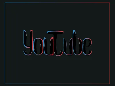 Typo Design black clean creative gradient graphic graphic design illustration logo typo typography vector youth youtube