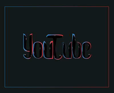 Typo Design black clean creative gradient graphic graphic design illustration logo typo typography vector youth youtube