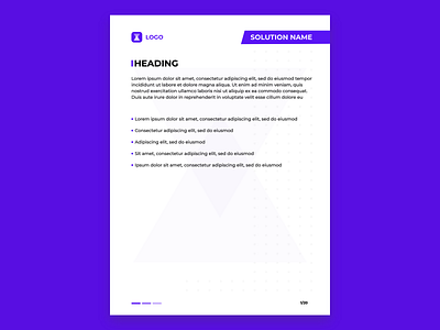Business Proposal Page Template