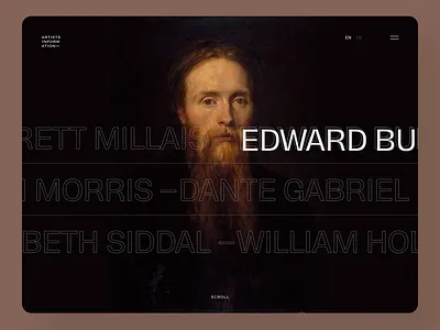 Artists artist big background images big image clean minimal ui uidesign website