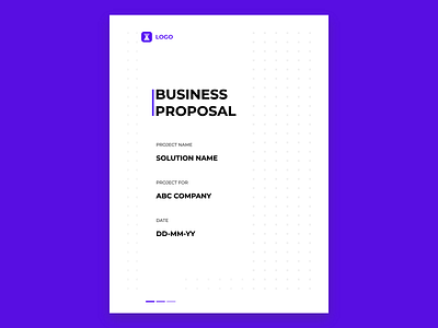 Business Proposal Template a4 size brand identity branding business design illustration print design proposal design proposal template ui