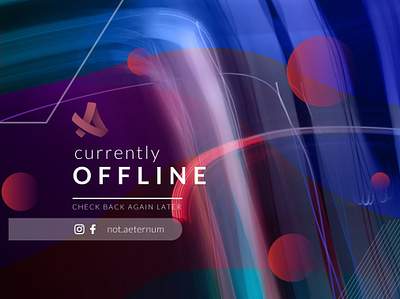 Go Offline on Twitch banner banner design channel colorful design gamer logo offline personal branding stream streaming texture twitch visual art