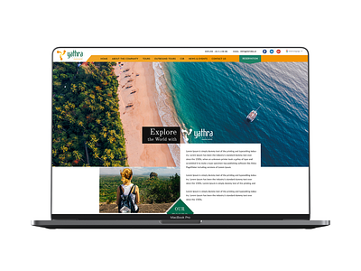 Travel Web Site Home Page Design adobexd branding design homepage design minimal typography ui ux web website