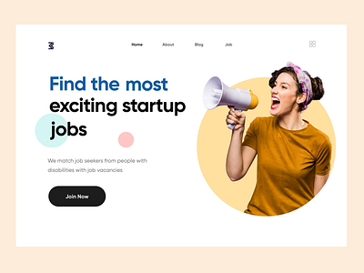 Jobs Webpage after effects animation branding clean clean creative design jobseeker landing page modern uidesign uiuxdesign webdesigner website design websitejobs