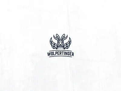 Wolpertinger alcohol bavarian branding distillery folklore geometric german germany logo logo design modern vintage mythical mythical creature mythology rabbit spirits stylish wolpertinger