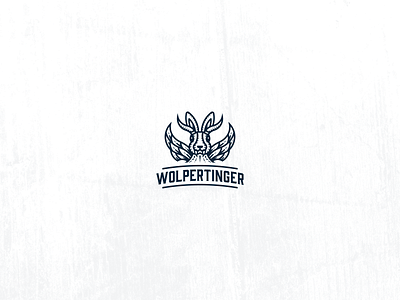 Wolpertinger alcohol bavarian branding distillery folklore geometric german germany logo logo design modern vintage mythical mythical creature mythology rabbit spirits stylish wolpertinger