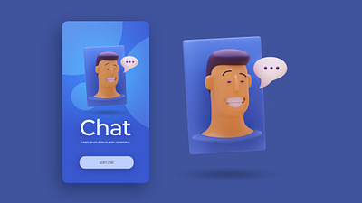 Chat user art artwork character creative design designer graphic design illustration ui ux