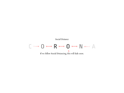 Follow S o c i a l D i s t a n c i n g. covid 19 minimal peace typography world worldhealth