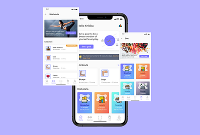 Fitness Application app app design design design app fitness fitness app productdesign ux uxdesign uxui