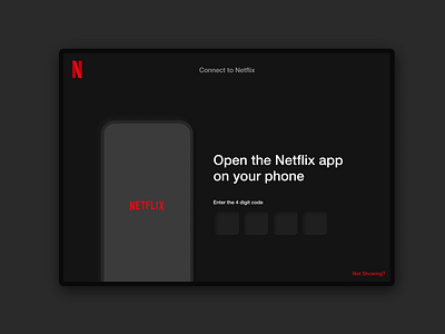 Netflix Login Concept app home automation minimalistic neomorphism netflix ui