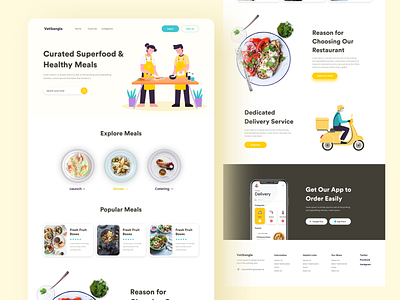 Food LandingPage 2020 trends apps clean creative landing page dashboard ecommerce foods landing page landingpage landingpages layout minimal ui ux