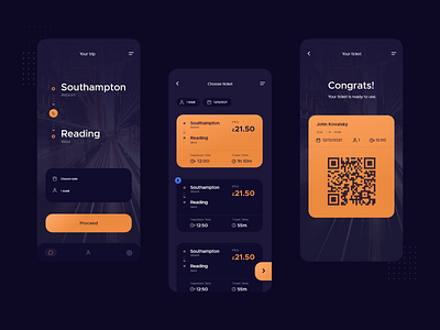 Ticket App Exploration mobile mobile app mobile ui ticket ticket app ticket booking