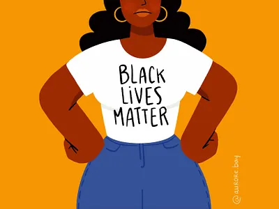 BLM ✊🏾 black lives matter blm character character design design drawing girl illustration ipad palette procreate woman