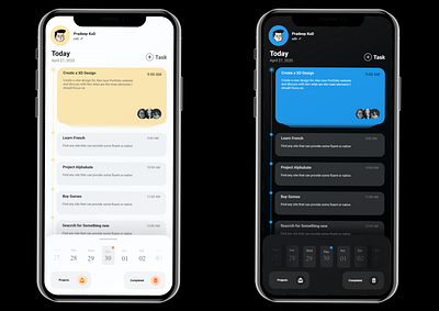 TASK | Multi-theme | 2020 app dark dark mode design google task multicolor task task list task management task manager tasks todo app todolist ui