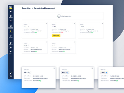 Upload | my.1Ci.com 1ci b2b design design system interface product design ui uidesign user experience ux uxdesign