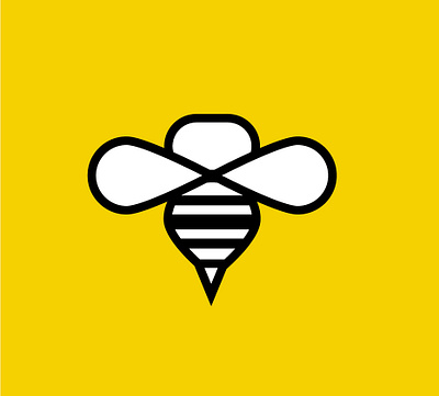 bee illustration logo