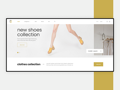 Fashion clothing | Online store clean clean design design fashion homepage minimal online store store style typography ui ux web webdesign website