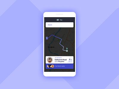 DailyUI 029 Map app dailyui dailyui029 dailyuichallenge map ui walk