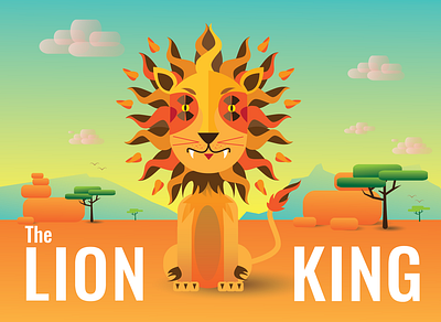 The Lion King africa artlover bardhart curious dailyart dailyillustration design dribbble illustration illustration art illustration design illustrator inprint lion lionking picame sun thedesigntip thelion vector