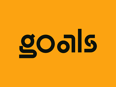 Goals | Lettering clean letter lettering logo typography